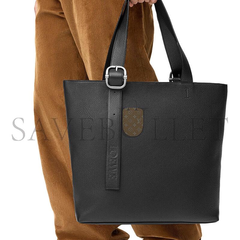 l0ew* loop zipped tote in S*pple grained calfskin bb22lttx01 (35*35*10cm)